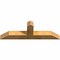 Ekena Millwork Portland Rough Sawn Timber Gable Bracket, Western Red Cedar, 60"W x 20"H x 6"D x 6"F, 8/12 Pitch GBW060X20X0606POR00RWR - alternate 2